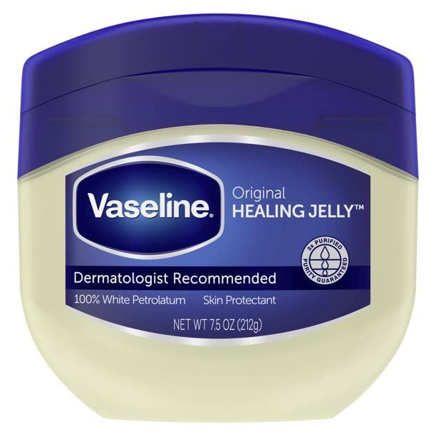 Vaseline, 100% Pure Petroleum Jelly, Original - 7.5 oz jar, Pack of 5
