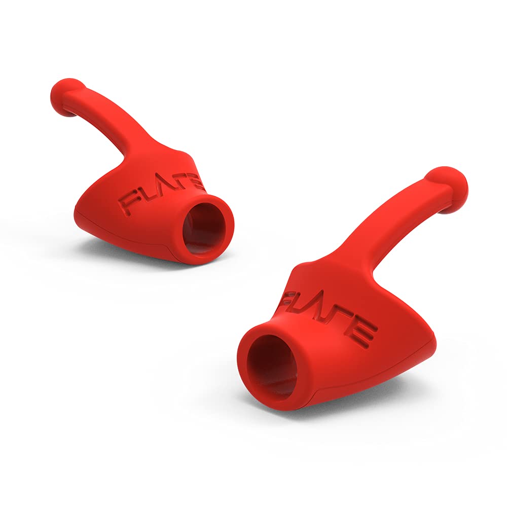 Flare Calmer Kids - Ear Plugs Alternative - Reduce Annoying Noises Without Blocking Sound - Soft Reusable Silicone - Red