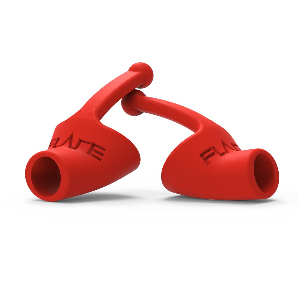 Flare Calmer Kids - Ear Plugs Alternative - Reduce Annoying Noises Without Blocking Sound - Soft Reusable Silicone - Red