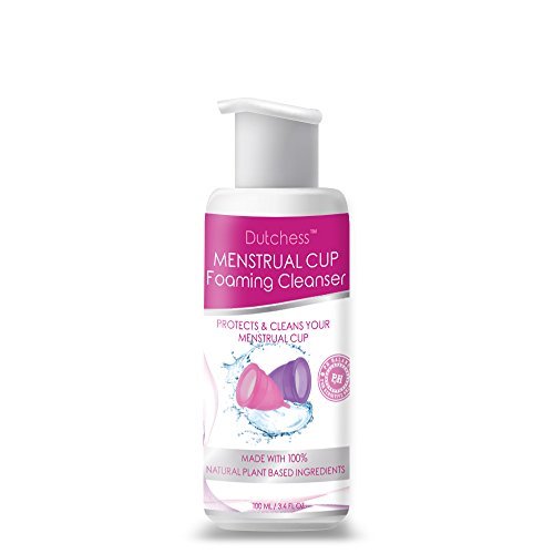 DUTCHESS Menstrual Cup Foaming Cleanser (3.4 oz) - Suitable for Silicone Menstrual Cups - PH Balanced Plant Based Ingredients