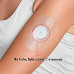 Freestyle Sensor Covers 40Pack, Libre 1/2/3 Sensor Covers Waterproof Sensor Patches for Enlite Medtronic Guardian CGM Tape, Non-