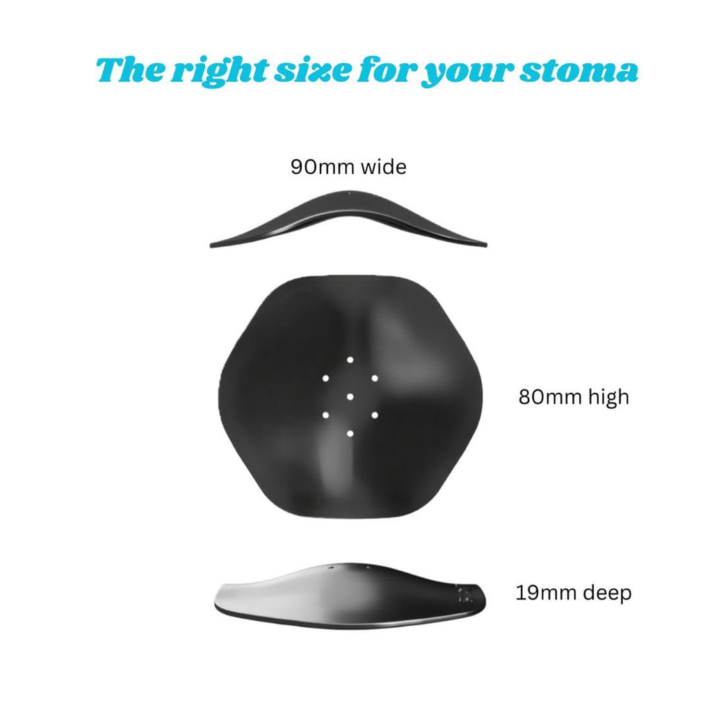 Stoma Safe StomaSafe | Stoma Protector | Stoma Shield | Ostomy Protector | Protective Hernia | Ostomy Bag (White)