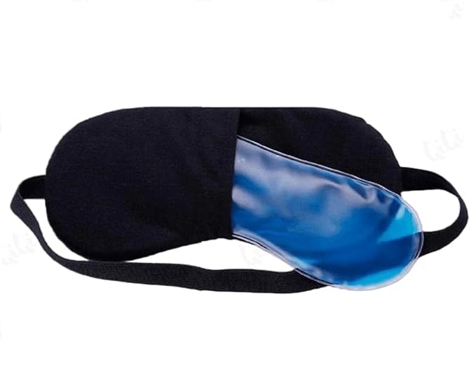 Azlvera Super Soft Cotton Sleep Mask  Black Eye Cover For Men, Women, & Kids | Ultra Smooth & Comfortable Night Mask For Restfu