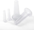 Jizlan 4Pcs Mini Massage Cupping Set Silicone Facial Cups Face Massager Helper Skin Care Neck Back Eyes Massaging Cup Safe to Us