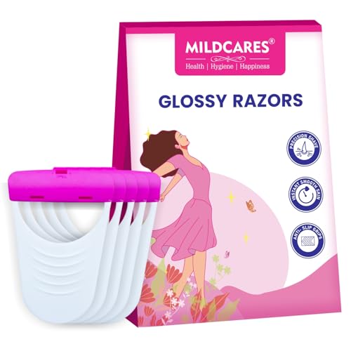 Gynocup Glossy Body Razor For Women (Pack Of 1, 5 Units) | Painless & Easy Hair Removal | No Cut & Irritation | For Legs, Bikini