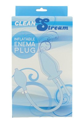 Cleanstream Inflatable Enema Plug, Reusable Latex Free Silicone Enema with Hand Bulb and Flared Base, Comfortable Colon Cleansin