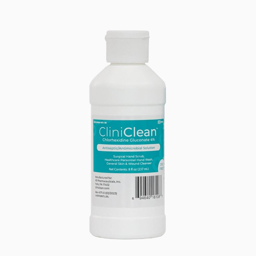 Versatile, Antiseptic Solution containing Chlorhexidine Gluconate 4% (CHG), Odorless, Dye-free, Patient Pre-Op Prep, Personal Ha