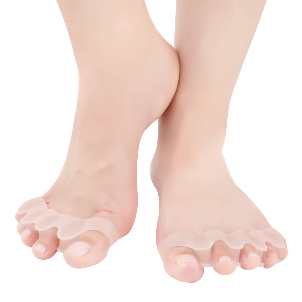 Gel Toe Stretcher & Toe Separators, Bestrice Bunion Corrector Toe Protectors Straightener Flexible Orthopedic Toe Corrector Buni