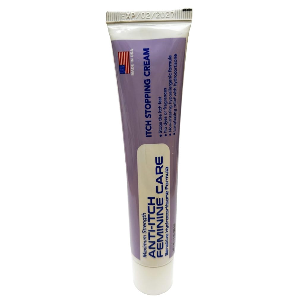 1pk Maximum Strength Feminine Anti Itch Cream Hydrocortisone Sensitive Women 1oz 0.5% Hydrocortisone Cream Itch Relief Fast Femi