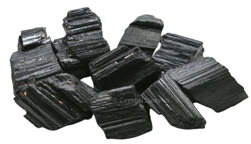 Certified Large Black Tourmaline Stone Original Crystal Healing Rough Stone, Natural Raw Crystals for DIY Crafts, Manifestation,