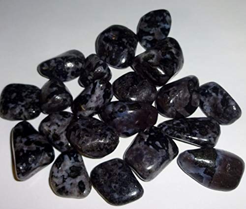 2pc Mystic Merlinite / Indigo Gabbro / Medium Tumbled & Polished / Natural Healing Crystal Gemstone Collectible , Display or Wra