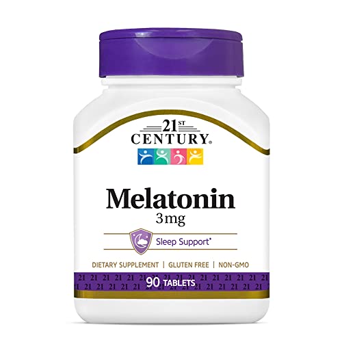 21st Century Melatonin 3 mg Tablets, 90 Count