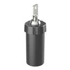 EZY DOSE Pill Box and Medicine, Vitamin Container, Safe for Money & Travel Items, Stainless Steel, 2 Keys with Lock, Large, Blac