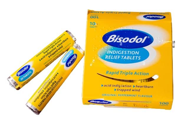 Bisodol Indigestion Relief Tablets X 100