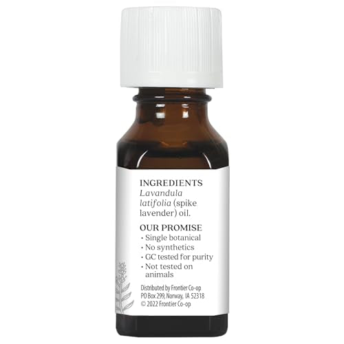 Aura Cacia Lavender (Spike), Essential Oil, 0.5-Ounce Bottle