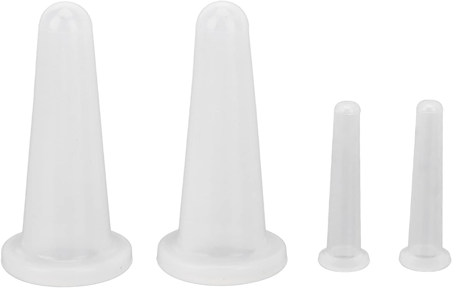 4Pcs Transparent Massage Cupping Set Silicone Mini Facial Cups Face Massager Helper Skin Care Neck Back Eyes Massaging Cup Safe 