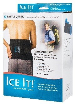 Ice it! ColdCOMFORT Triple Cold Pack Deluxe Wrap, X-Large, 9 x 20