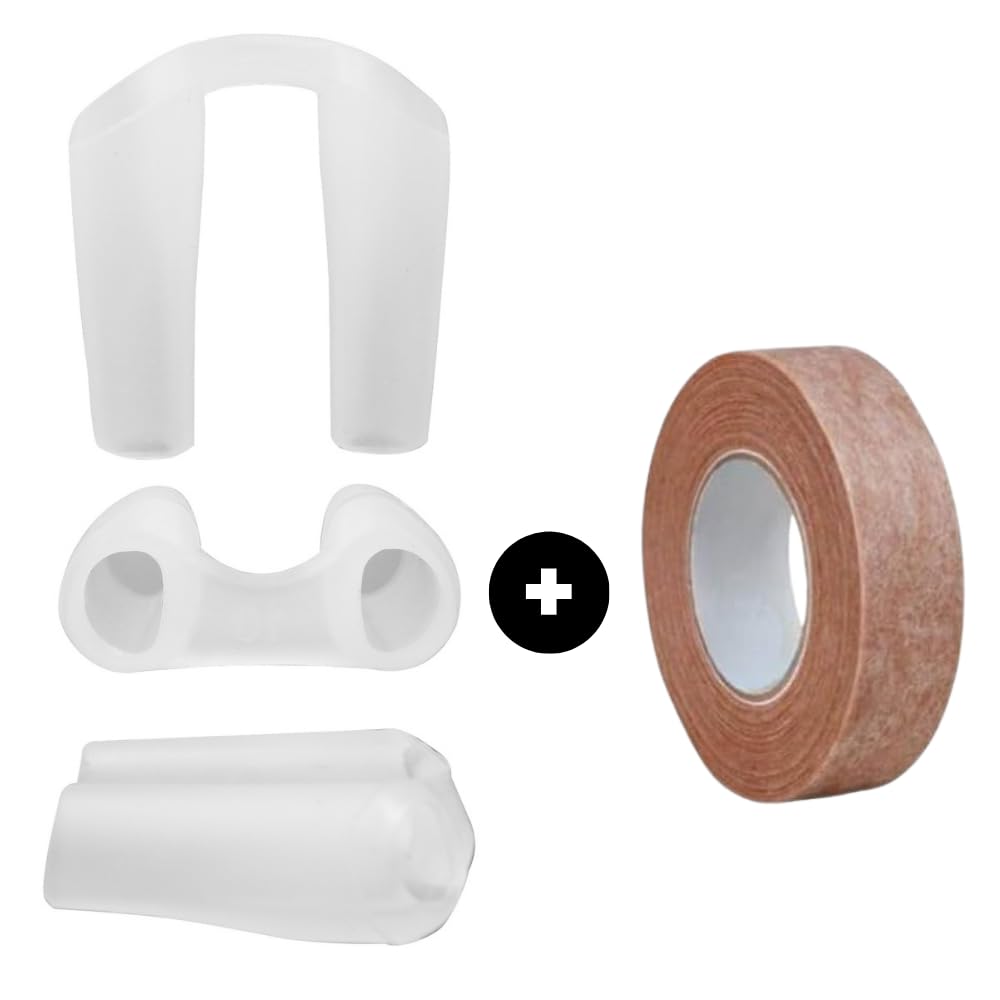 Nostril Retainer and Micropore Surgical Tape 0.5 Wide | Nostril Retainer For Post-Rhinoplasty | Nose Retainer | Soft Silicone |