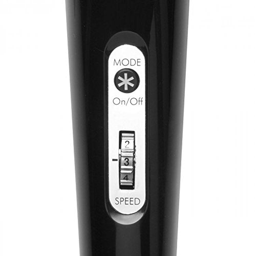Wand Essentials 8 Speed 8 Mode Rechargeable Wand, Black