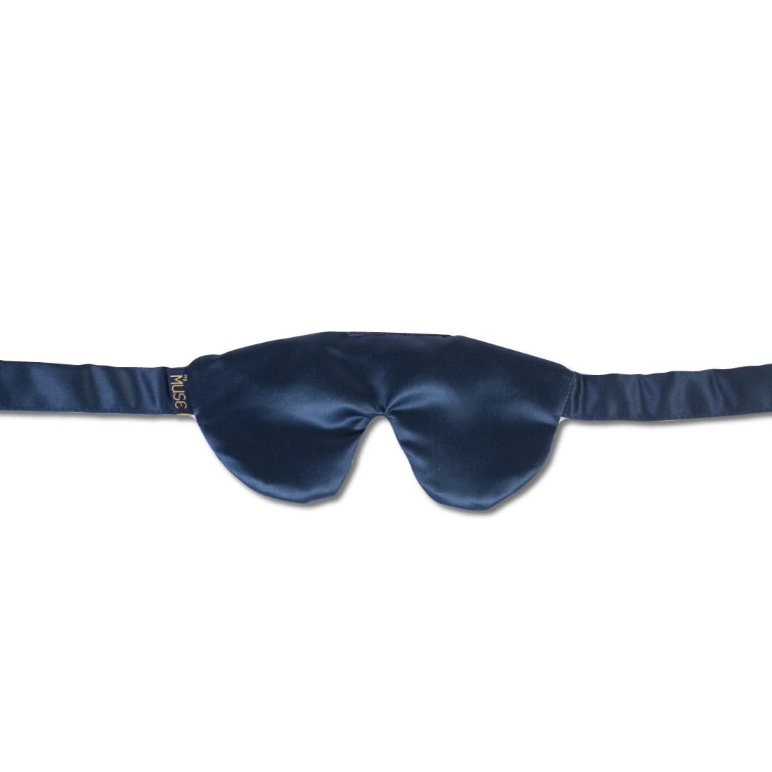 Mymuse Blindfold Eye Mask | For Sleeping, Long Adjustable Straps, Super Soft & Comfortable, Blocks Light Out | Gifts For Couples