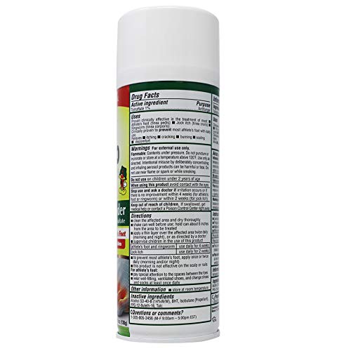 HONGO KILLER Antigungal Foot Spray Powder, 4.6 Ounce Foot Powder Spray,Clear