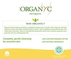 ORGANYC 100% Organic Cotton Feminine Hygiene Wipes, 20-count Packages (Pack of 6)
