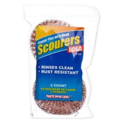 Lola Products 425 Kopper Plus Scourers Pad44; Pack of 2