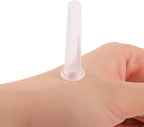 Jizlan 4Pcs Mini Massage Cupping Set Silicone Facial Cups Face Massager Helper Skin Care Neck Back Eyes Massaging Cup Safe to Us