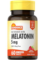Sundance 5 Mg Melatonin Tablets, 60 Count
