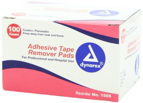 Dynarex Adhesive Tape Remover Pad, Assorted 100 Count