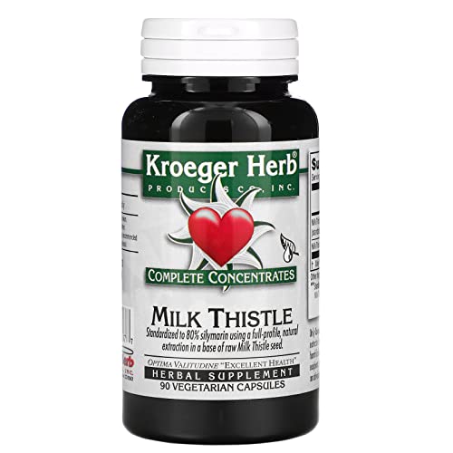 Complete Concentrates, Milk Thistle, 90 Vegetarian Capsule, Kroeger Herb Co
