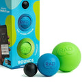 RAD Rounds/Set of 3 Massage Balls/Latex Free Silicone/for Jaw, Hands and Plantar Fasciitis Myofascial Release, Mobility and Reco