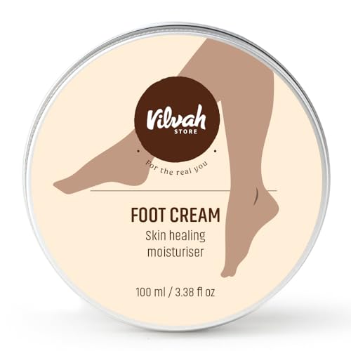 Vilvah Store Foot Cream | For Dry And Cracked Feet | Moisturizes Rough Heels| Softens The Chapped Or Calloused Feet | Suitable F