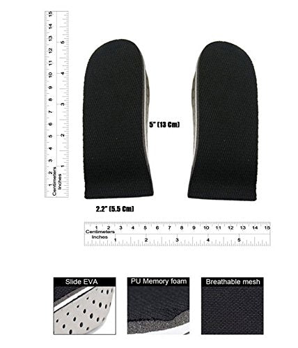 Kids Shoe Lifts Insoles Inserts Make Height Tall Boy & Girl Children (1.5 (Age 10-16 Years))