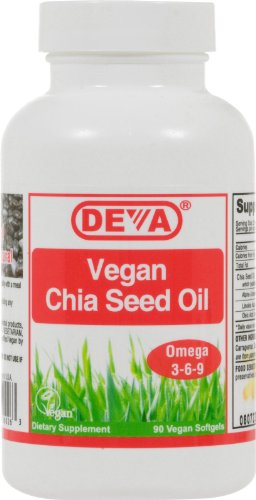 Deva Vegan Vitamins Chia Seed Oil Vegan 90 Sgel4