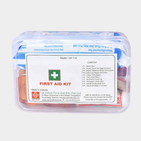Travel First Aid Kit Minimax  St Johns First Aid  Sjf T1A ( Suitable For ERickshaw & Small Vehicle ) ( 2Pcs )