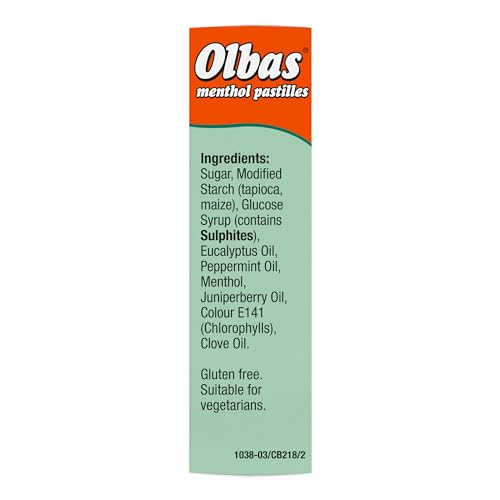Olbas Menthol Pastilles 45G - Powerful pastilles with Essential Oils, Plus Menthol to Keep Breathing Easy
