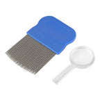 Ezy Dose Kids Lice and Eggs Comb | Hair Care for Baby, Toddler, Adult | Stainless Steel Pin Teeth