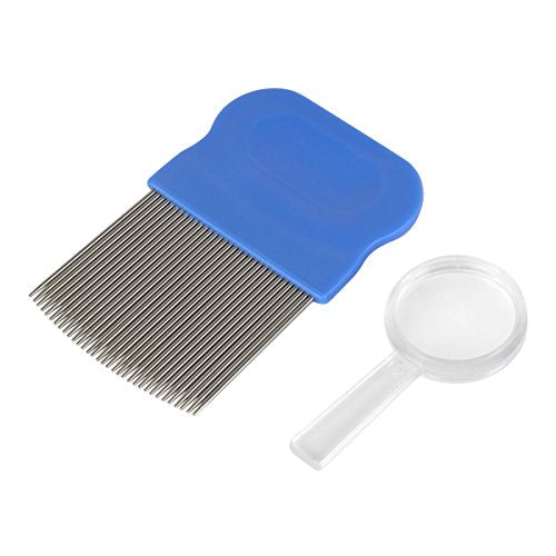 Ezy Dose Kids Lice and Eggs Comb | Hair Care for Baby, Toddler, Adult | Stainless Steel Pin Teeth