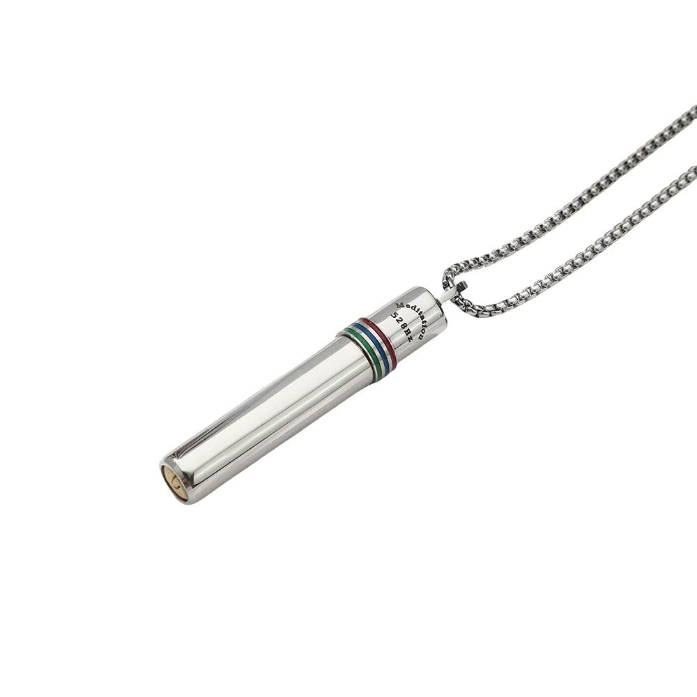 Maxhoo 528 hz Breathing Necklace, Anxiety Necklace, 528 hz Whistle Breathing Necklace for Meditation Tuning Tools, Mindful Calmi
