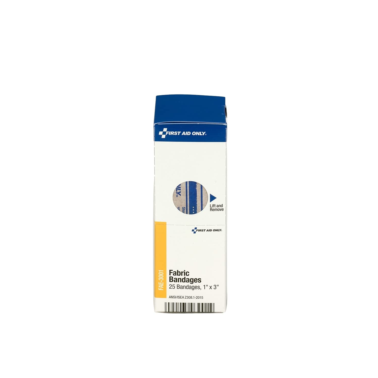First Aid Only SmartCompliance Refill 1 x 3 Fabric Bandages, 25 Per Box