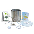 Stainless Steel Enema Bucket 2 Quart, Ideal for Home Coffee or Water Colon Cleansing Detox Enemas