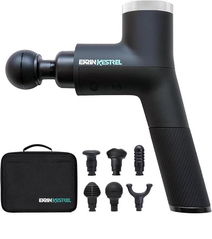 Ekrin Athletics Kestrel Massage Gun: Enhanced Precision & Comfort for Superior Muscle Recovery & Wellness | Relieve Sore Muscles