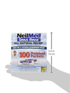 NeilMed Sinus Rinse 100 Salt Premixed Packets for Allergies & Sinus (Pack of 3)