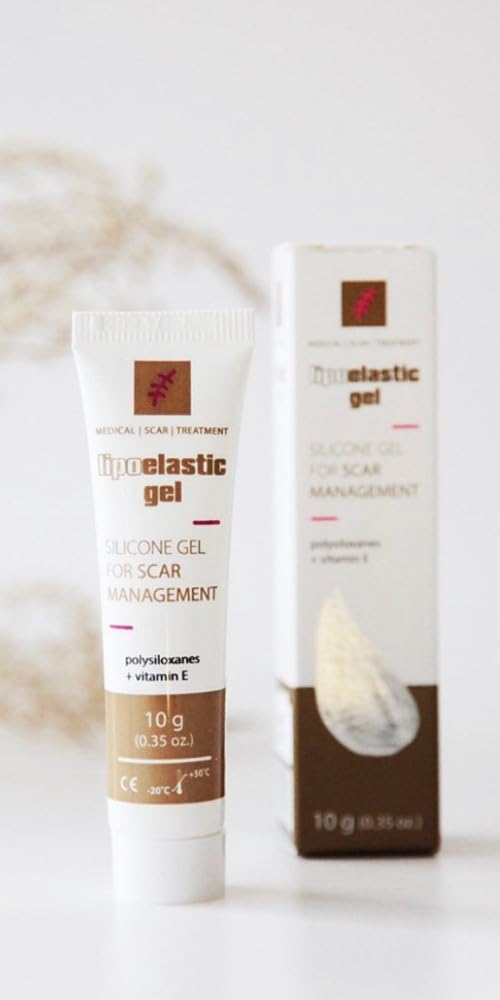 LIPOELASTIC Silicon Scar Gel - Effective Scar Treatment with Vitamin E