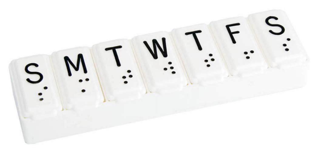Apex 7-Day Pill Organizer Medium (Color may vary) 1 ea