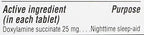 Kirkland Signature Sleep Aid Doxylamine Succinate 25 Mg, 2 pack (192 Tablets)