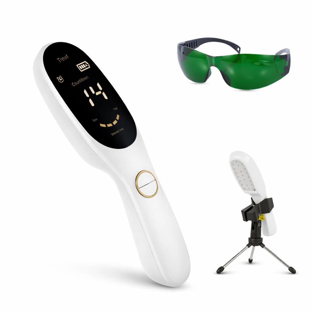 Used Cold Laser Therapy Device, LLLT Wand with 3x808nm + 18x650nm, Handheld Red & Infrared Light Therapy Device for Humans & Pet