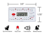 e-Pill 4 Times a Day x 7 Day Weekly Pill Organizer, Vitamin and Medicine Pill Box Reminder - with Timer
