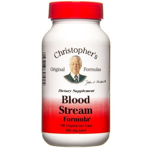 Christopher s Original Formulas Blood Stream Formula - Blood Circulation Supplements - Supports Vein Elasticity, Clean & Pure Bl